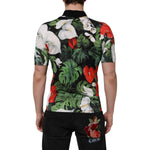 Dolce & Gabbana Multicolor Floral Silk Collared Polo T-shirt