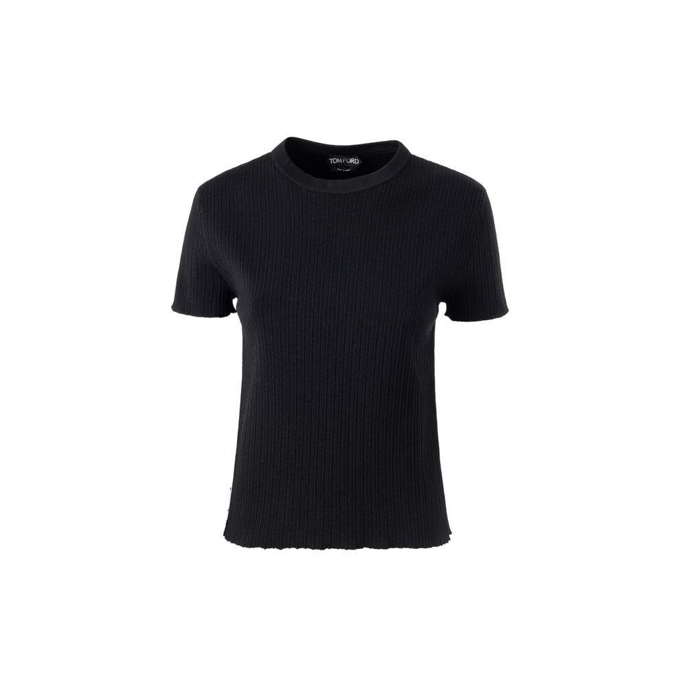 Tom Ford Black Silk T-Shirt TO-9237676-S