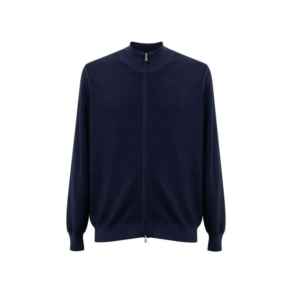Gran Sasso Blue Wool T-Shirt
