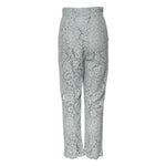 Dolce & Gabbana Mint Green Cotton Floral Lace Trousers Pants PAN75578-40