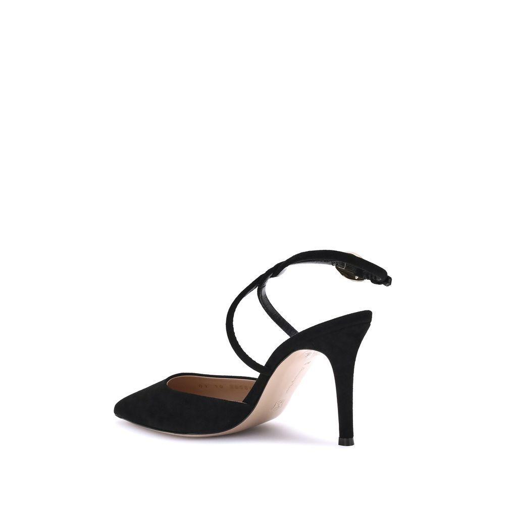 Gianvito Rossi Suede Pums GI-G9558585RICCAMNERO-EU36/US6