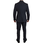 Romeo Gigli Elegant Blue Two-Piece Suit Suit Romeo Gigli Black