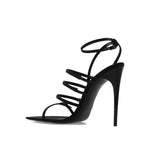 Saint Laurent Jerry Satin Sandals SA-8736563527892-EU36/US6