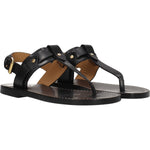 Isabel Marant Black Leather Flip-Flop Sandals 1728,75667636384,Black,EU37/US7,Isabel Marant,New with tags,Sandals - Women - Shoes,Shoes,Women,Women - Shoes IS-8547291365641-EU37/US7