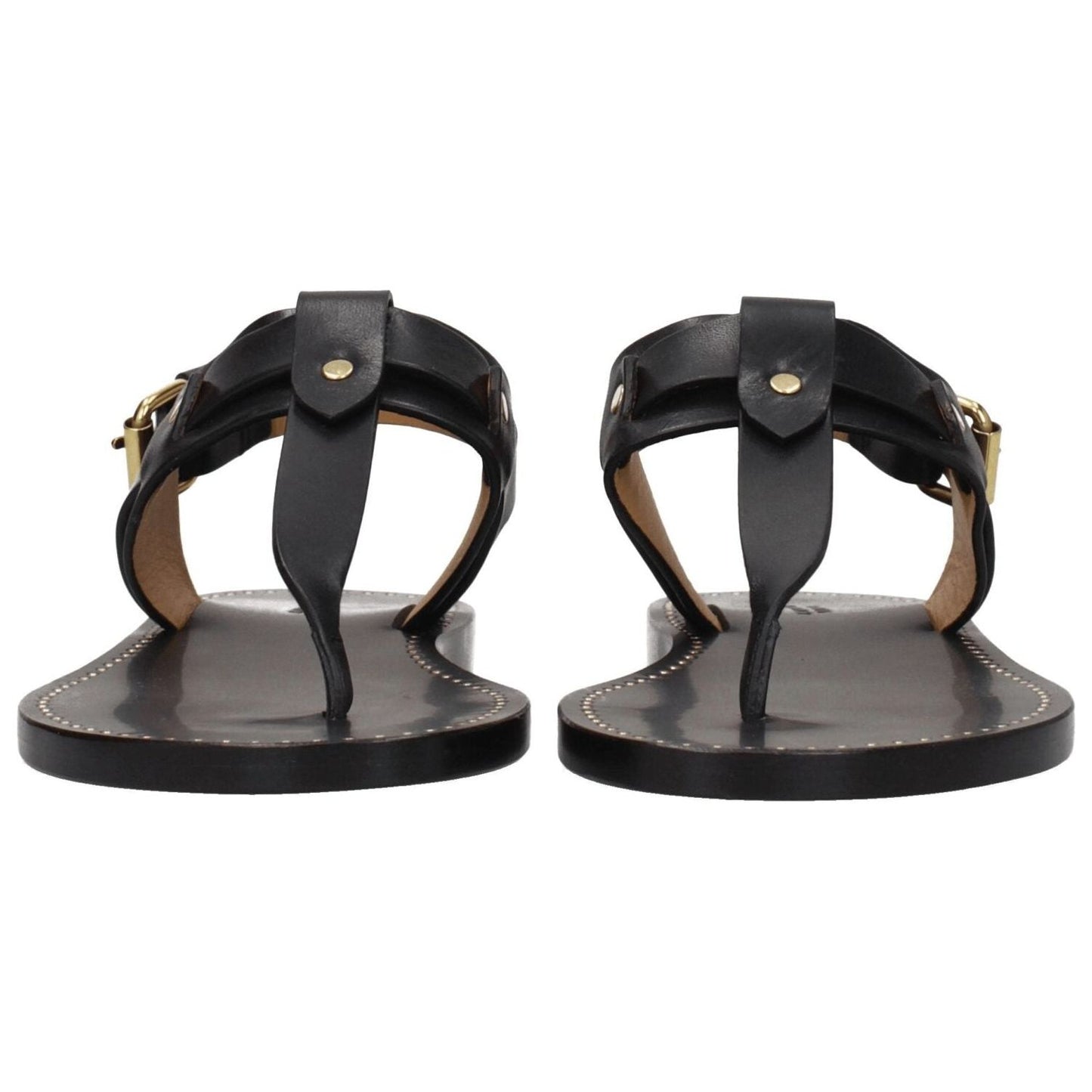 Isabel Marant Black Leather Flip-Flop Sandals 1728,75667636384,Black,EU37/US7,Isabel Marant,New with tags,Sandals - Women - Shoes,Shoes,Women,Women - Shoes IS-8547291365641-EU37/US7