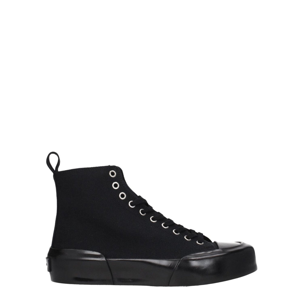 Jil Sander Black Fabric High Tops JI-8547355066633-EU36/US6