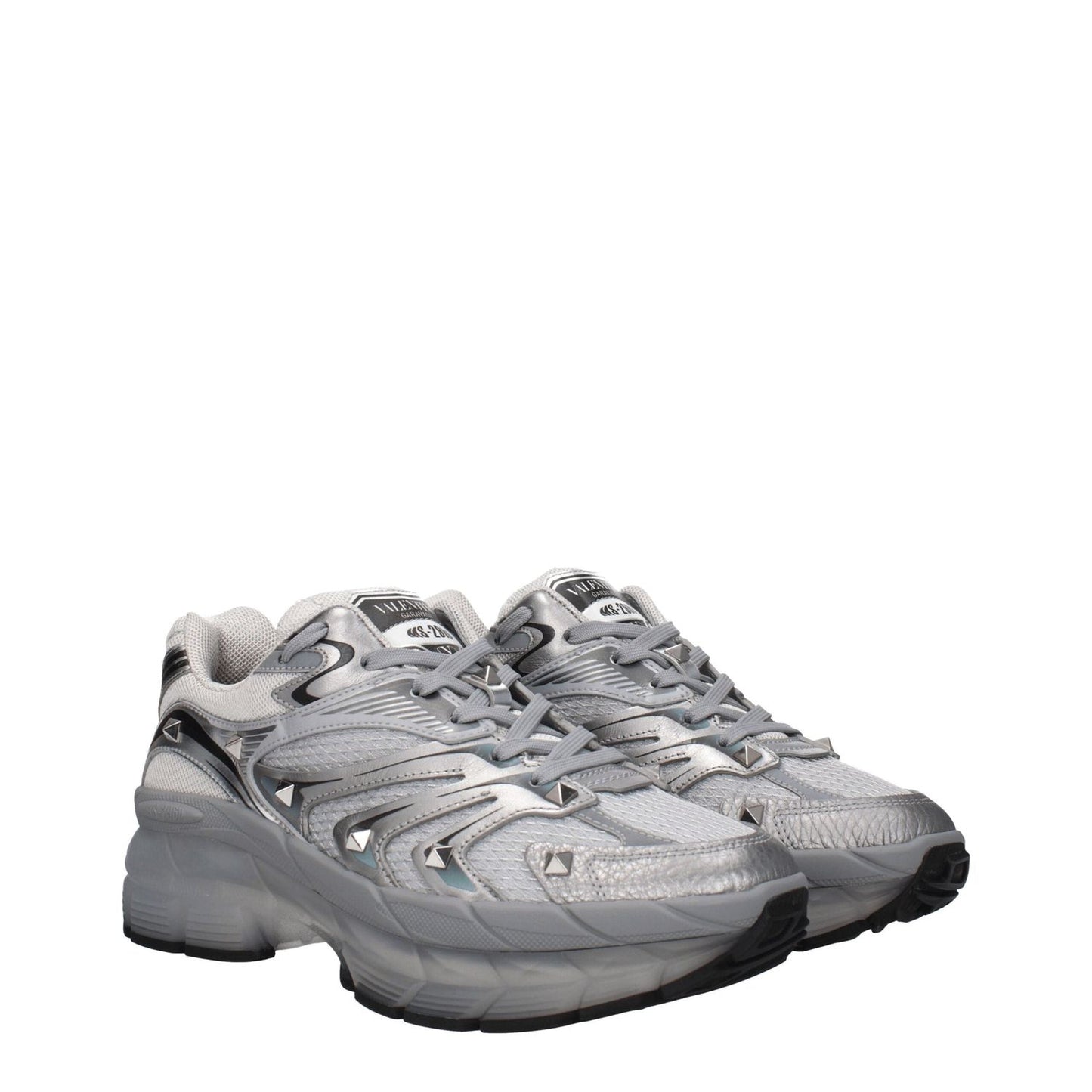 Valentino Garavani Gray Fabric Athletic Sneakers VA-8547391996169-EU39.5/US6.5