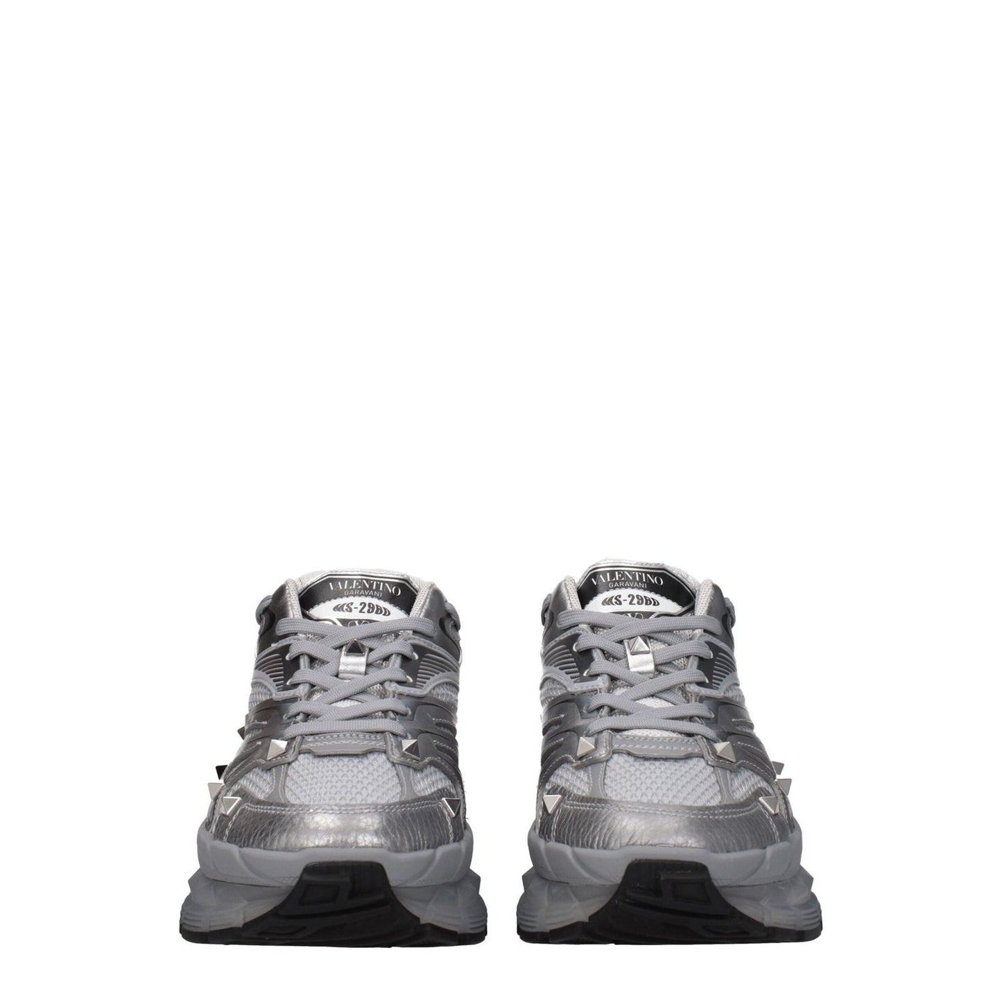 Valentino Garavani Gray Fabric Athletic Sneakers VA-8547391996169-EU39.5/US6.5