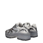 Valentino Garavani Gray Fabric Athletic Sneakers VA-8547391996169-EU39.5/US6.5
