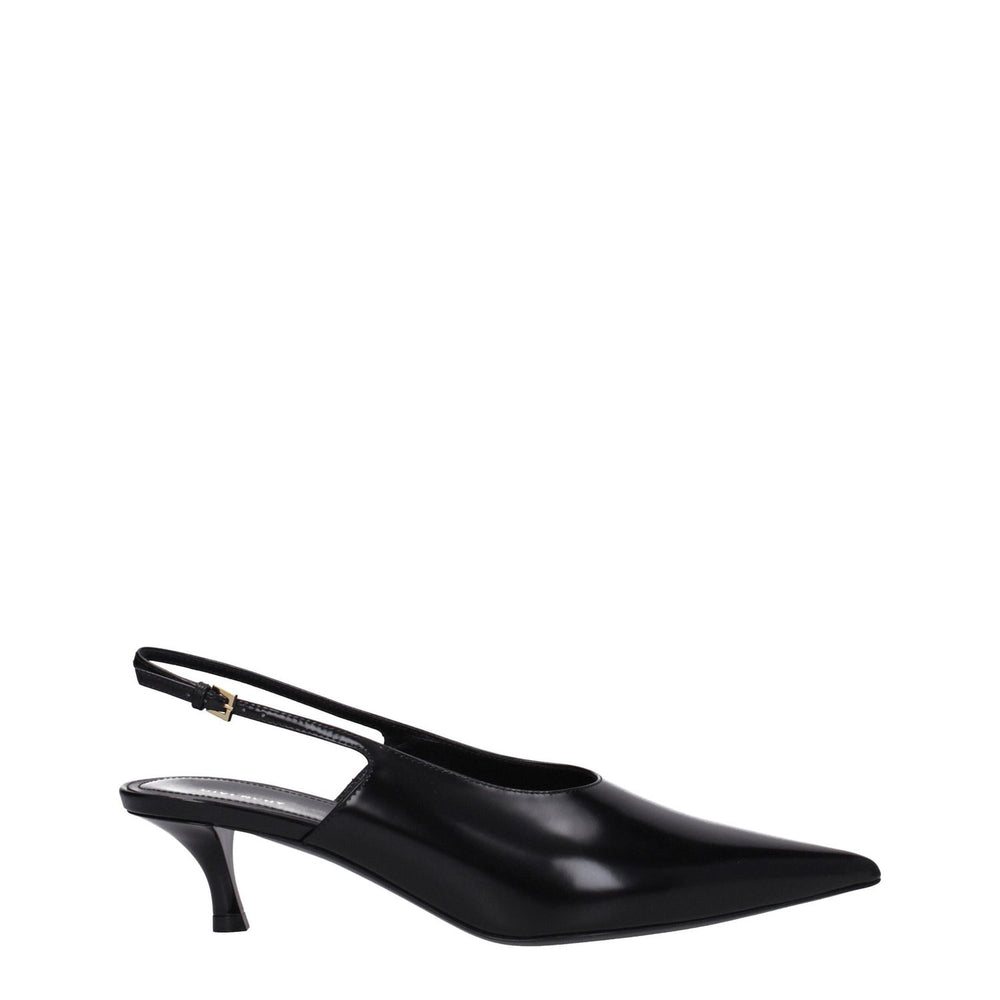Givenchy Black Leather Mid Heel Pumps GI-8547426697481-EU36/US6