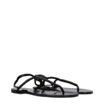 Isabel Marant Black Leather Flip-Flop Sandals IS-9288793653513-EU36/US6