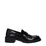 Stuart Weitzman Black Leather Slip-On Loafers ST-15037519921417-EU36.5/US6.5