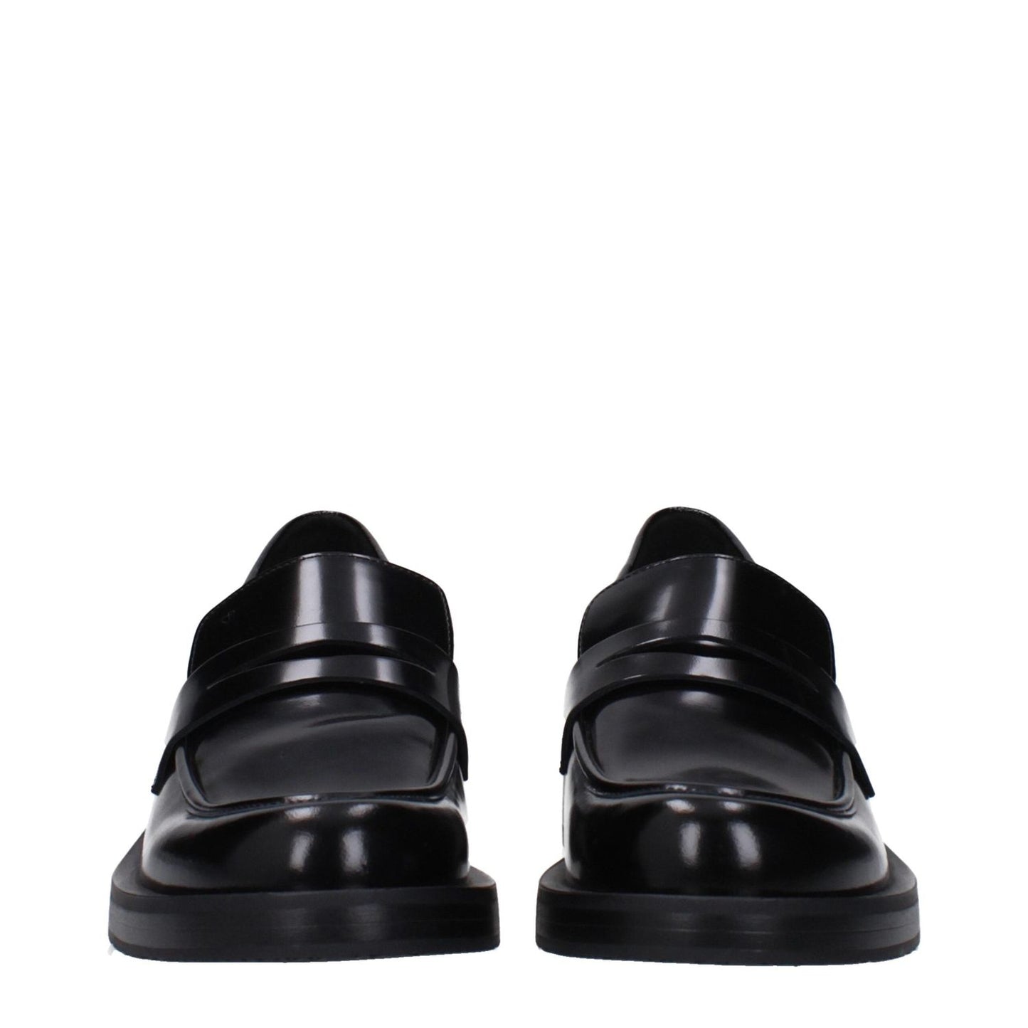 Stuart Weitzman Black Leather Slip-On Loafers ST-15037519921417-EU36.5/US6.5