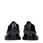 Stuart Weitzman Black Leather Slip-On Loafers ST-15037519921417-EU36.5/US6.5