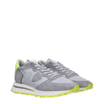 Philippe Model Gray Fabric Athletic Sneakers PH-15084848873737-EU47/US14