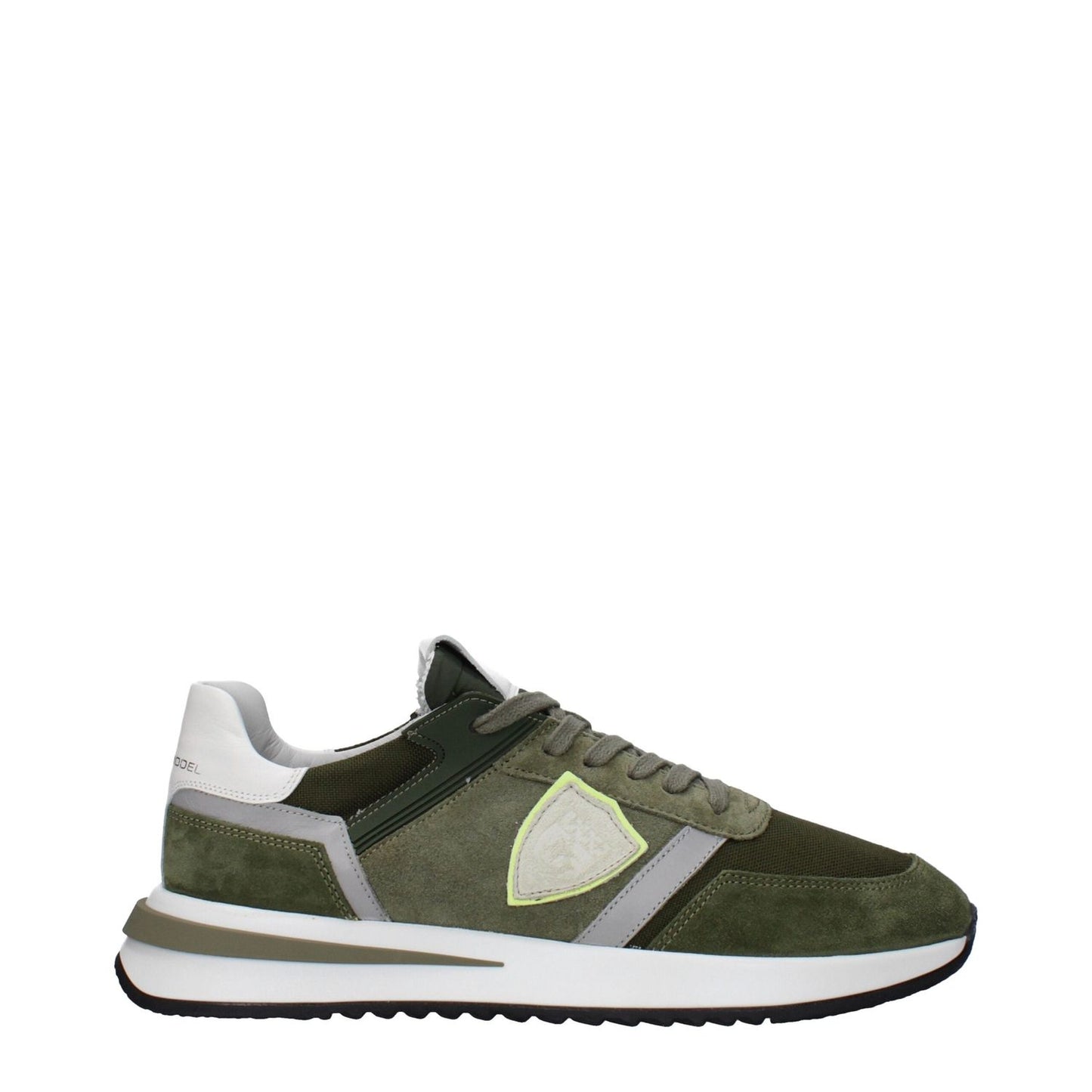 Philippe Model Green Leather Athletic Sneakers PH-15084918178057-EU40/US7