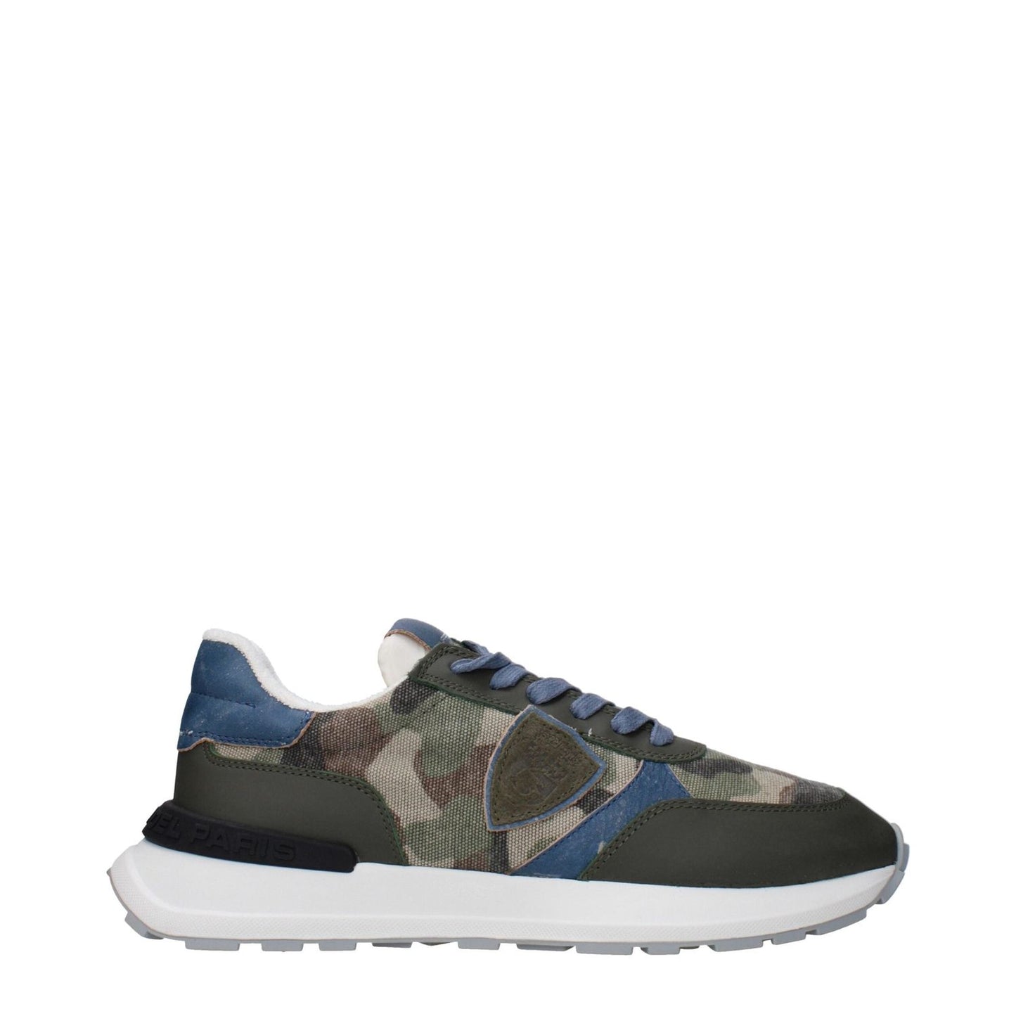 Philippe Model Green Fabric Athletic Sneakers PH-15084989546761-EU41/US8