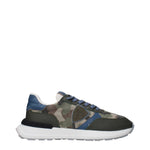Philippe Model Green Fabric Athletic Sneakers PH-15084989546761-EU41/US8