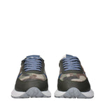 Philippe Model Green Fabric Athletic Sneakers PH-15084989546761-EU41/US8