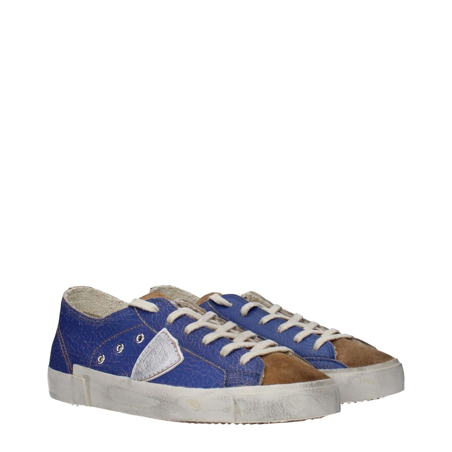 Philippe Model Blue Leather Low Tops PH-15087004745993-EU41/US8