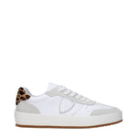 Philippe Model White Leather Low Tops PH-15090044403977-EU40/US7