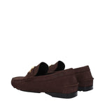 Versace Brown Leather Slip-On Loafers VE-15201497579785-EU40/US7