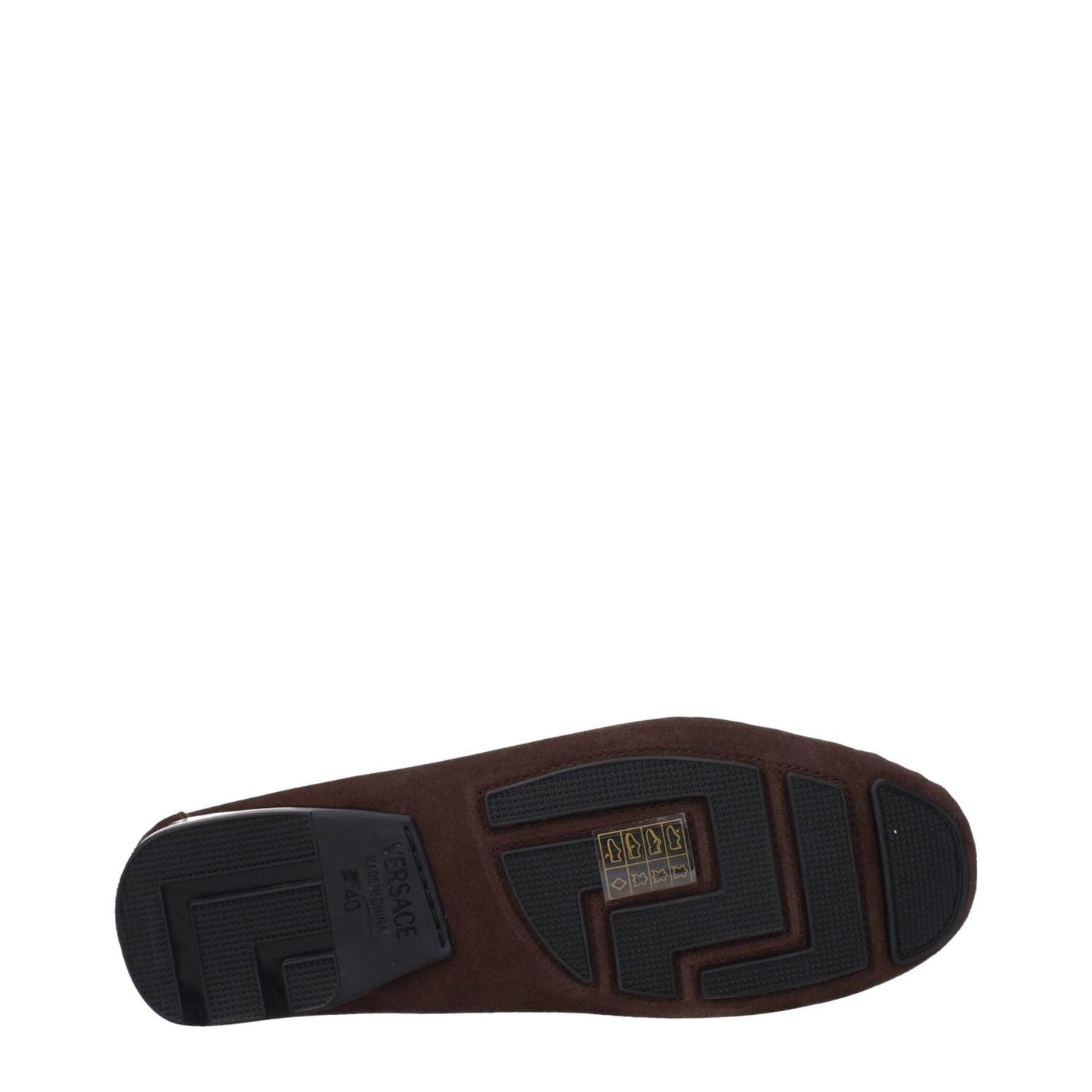 Versace Brown Leather Slip-On Loafers VE-15201497579785-EU40/US7