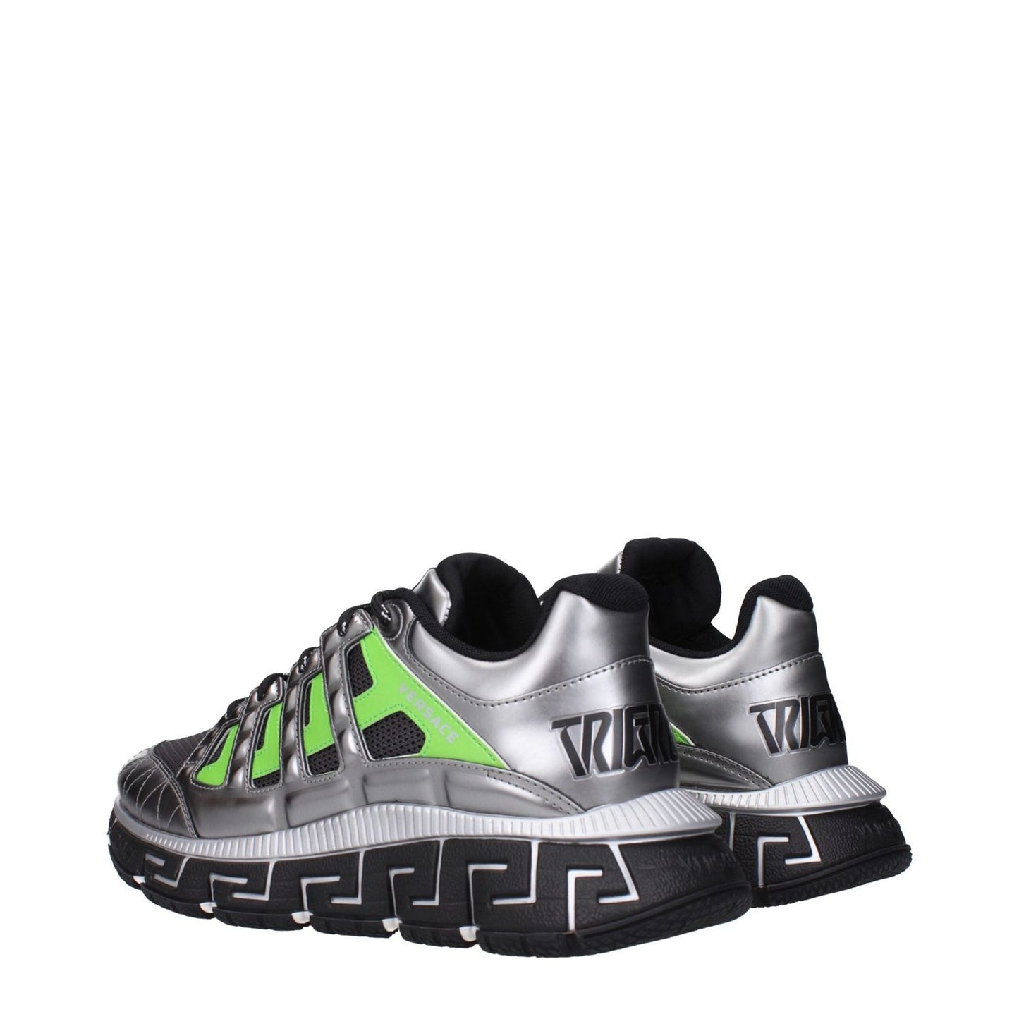 Versace Gray Fabric Athletic Sneakers VE-15222352544009-EU41/US8