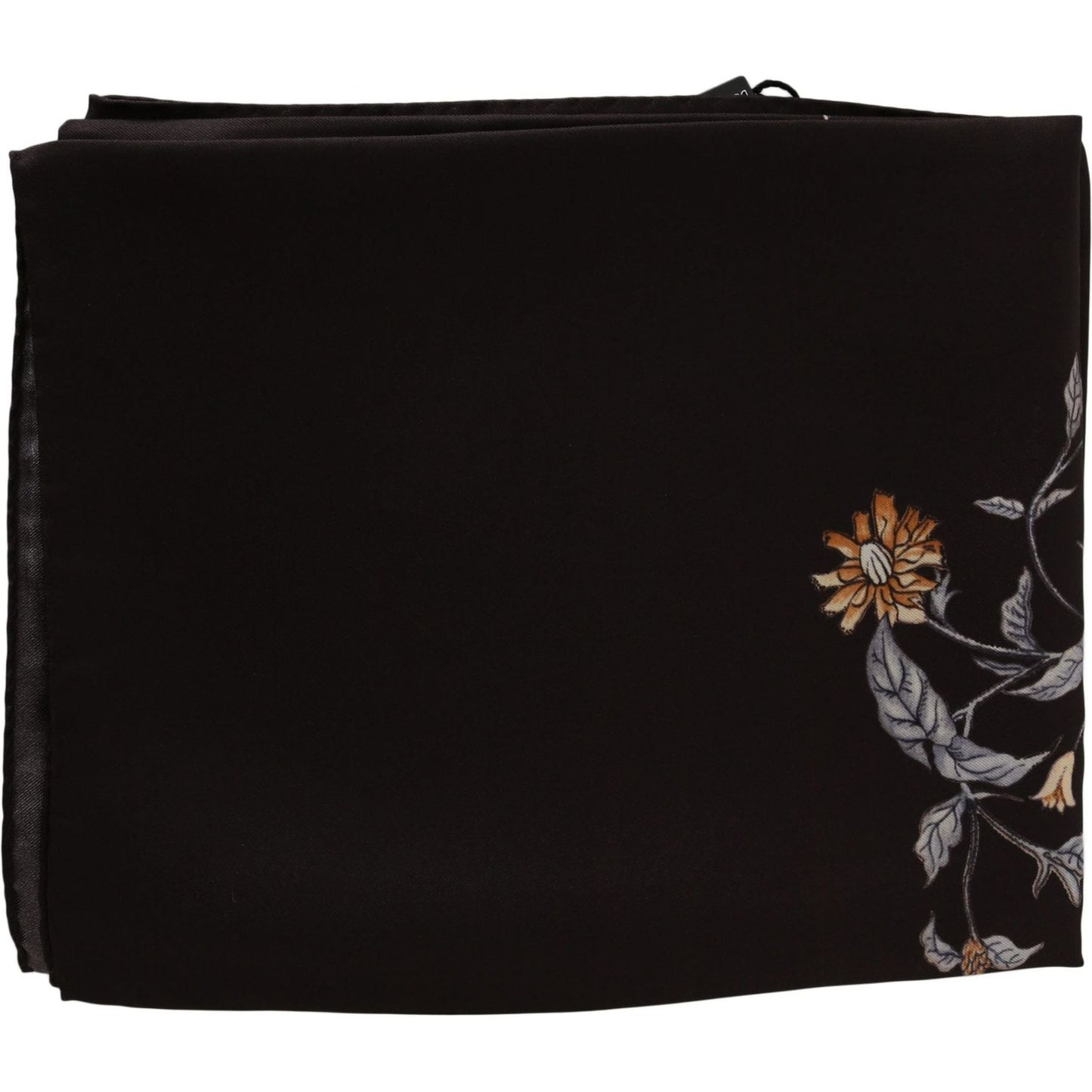 Dolce & Gabbana Brown 100% Silk Bird Print Wrap 80cm X 95cm RRP Scarf MS5007