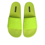 Dolce & Gabbana Green Rubber Slides Sandals Beachwear Shoes MV7857-44
