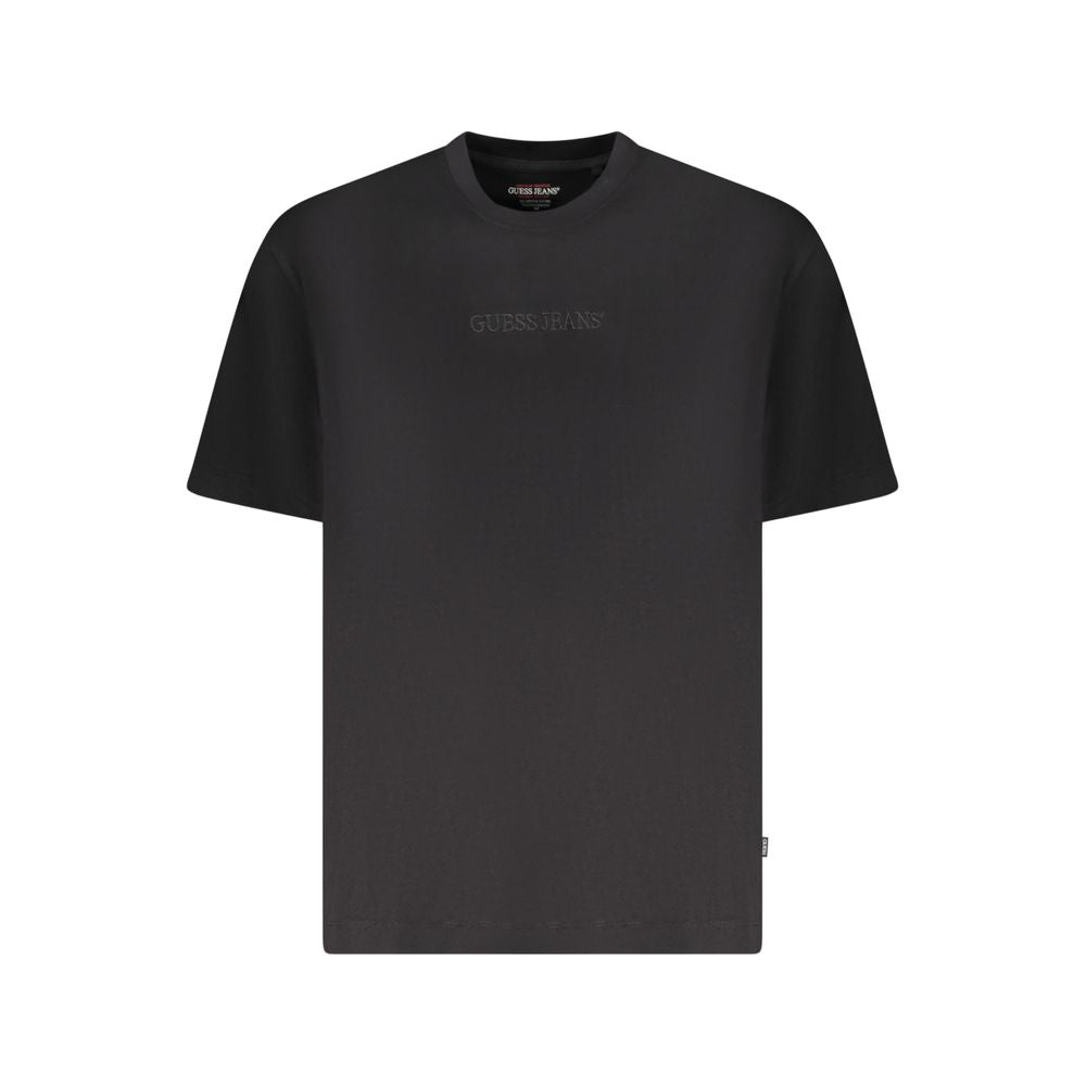 Guess Jeans Black Cotton Men Oversize T-Shirt GU-39215-M