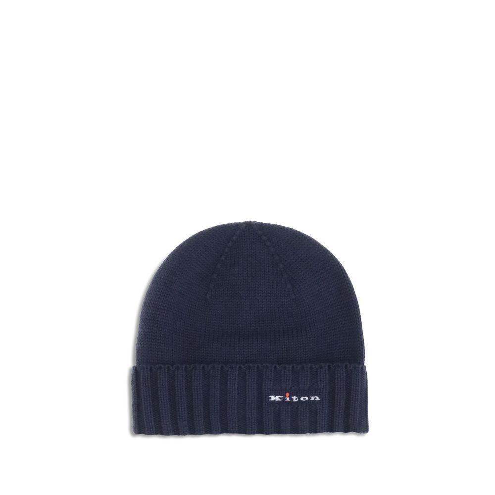 Kiton Wool beanie Hat KI-UCPL006K0253H08000BLU-UNI