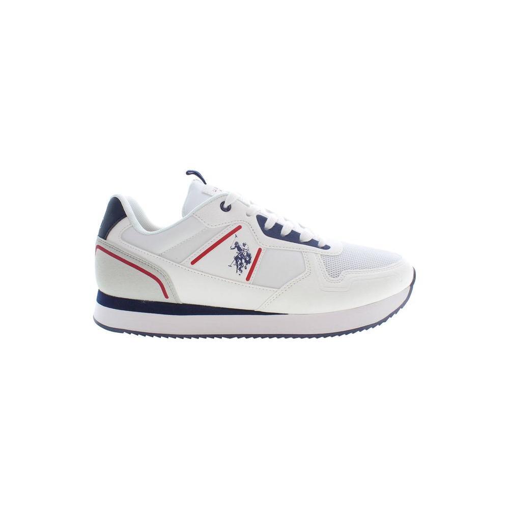U.S. POLO ASSN. White Polyester Men Sneaker US-36948-EU46