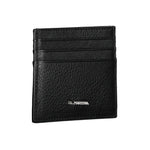 La Martina Black Leather Wallet LA-20584