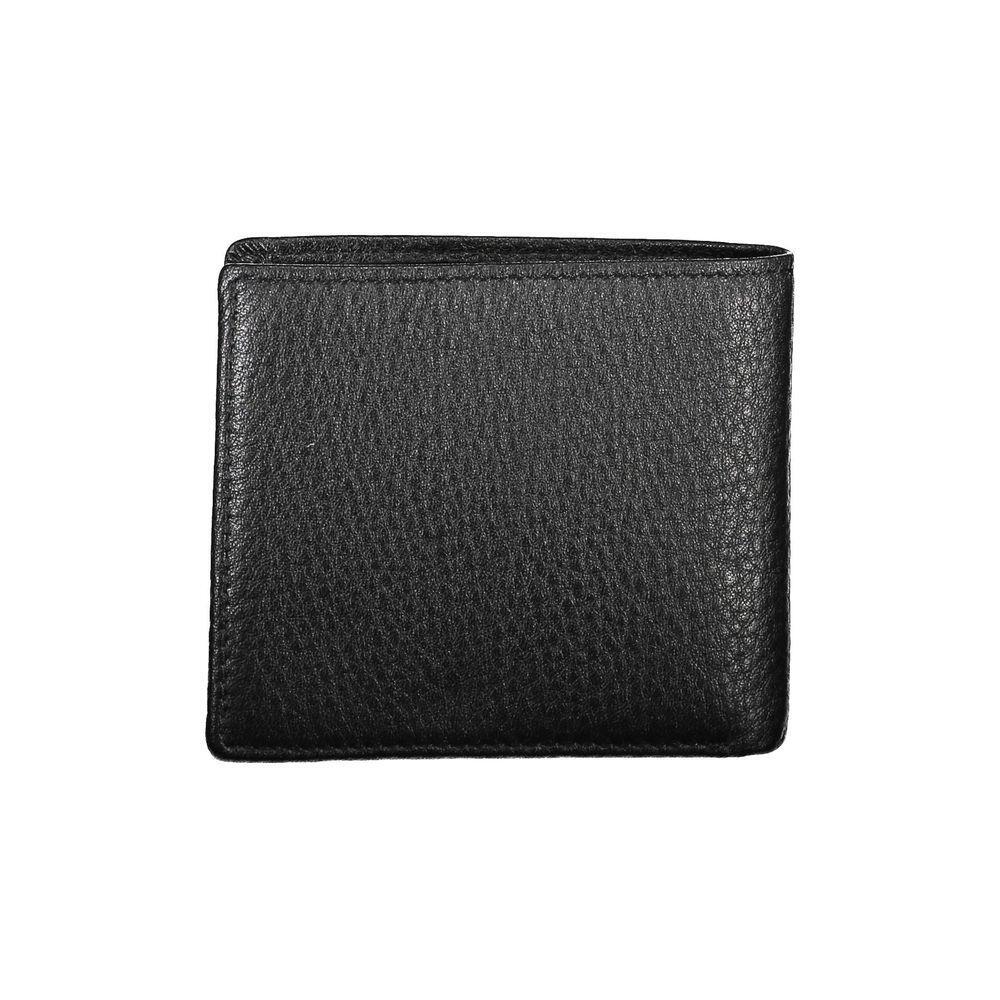 La Martina Black Leather Wallet LA-20583