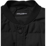 Dolce & Gabbana Black Sleeveless Parka Logo Plaque Jacket 1728,67345645728,Black,Clothing,Dolce & Gabbana,IT48 | M,Jackets - Men - Clothing,Material: 84% Polyester 16% Viscose,Men,Men - Clothing,New with tags JKT41510-48