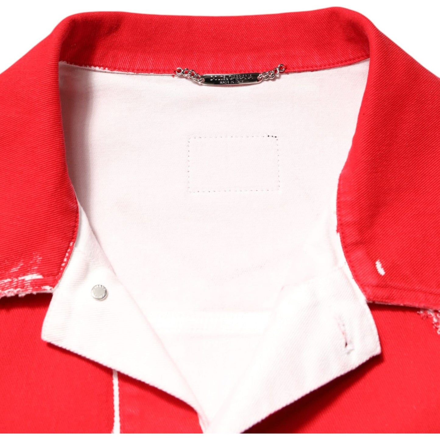 Dolce & Gabbana Red Sleeveless Logo Plaque Vest Jacket 1728,67345645728,Clothing,Dolce & Gabbana,IT58 | 3XL,Jackets - Men - Clothing,Material: 98% Cotton 2% Elastane,Men,Men - Clothing,Preowned / Defect,Red JKT41511-58