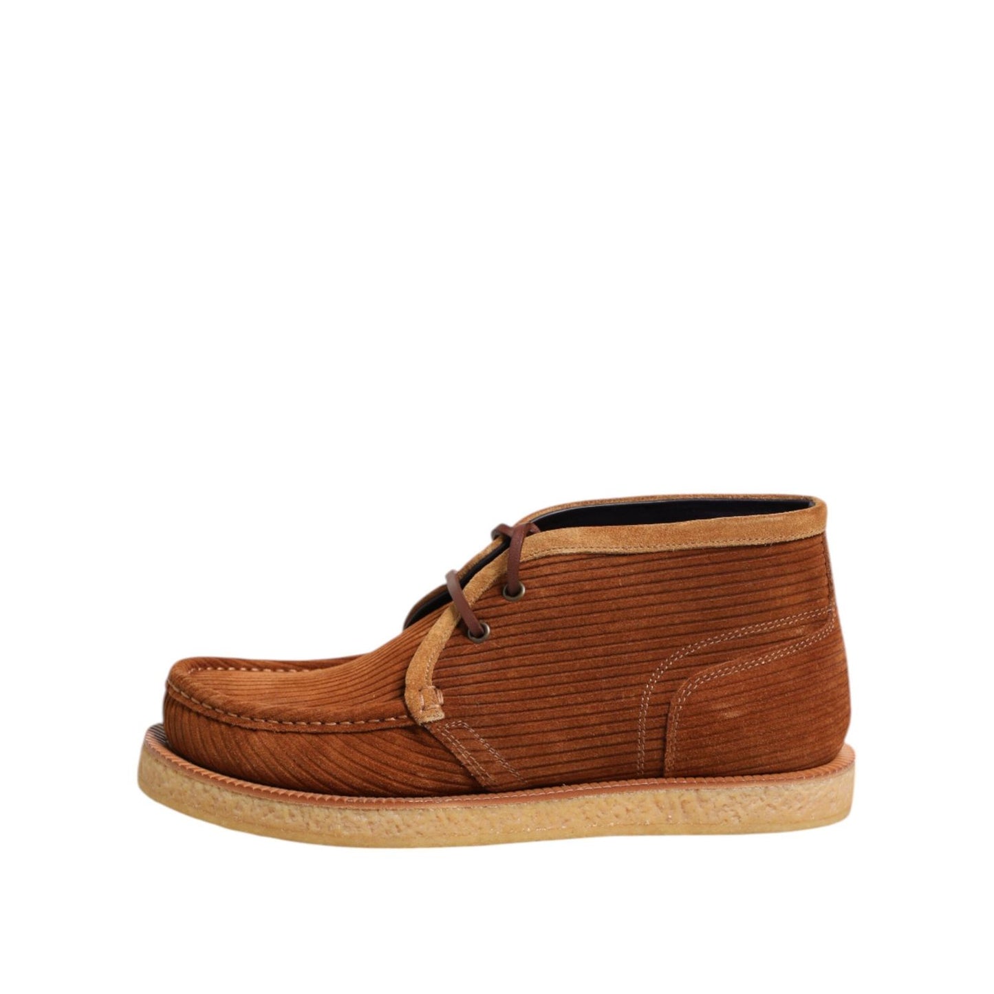 Dolce & Gabbana Brown Suede Nubuck Leather Desert Ankle Boots Shoes MV7379-39