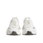 Dolce & Gabbana White Daymaster Leather Low Top Sneakers Shoes MV7427-43