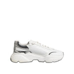 Dolce & Gabbana White Daymaster Leather Low Top Sneakers Shoes MV7427-43