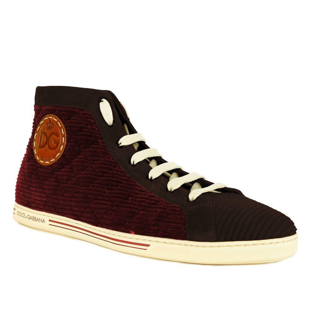 Dolce & Gabbana Red Calfskin Sneaker DO-11248-EU44/US11