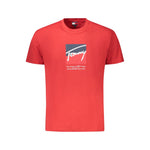 Tommy Hilfiger Red Cotton Men T-Shirt TO-39323-S