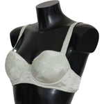 Dolce & Gabbana Green Balconcino Bra Floral Lace Underwear BIK279 S