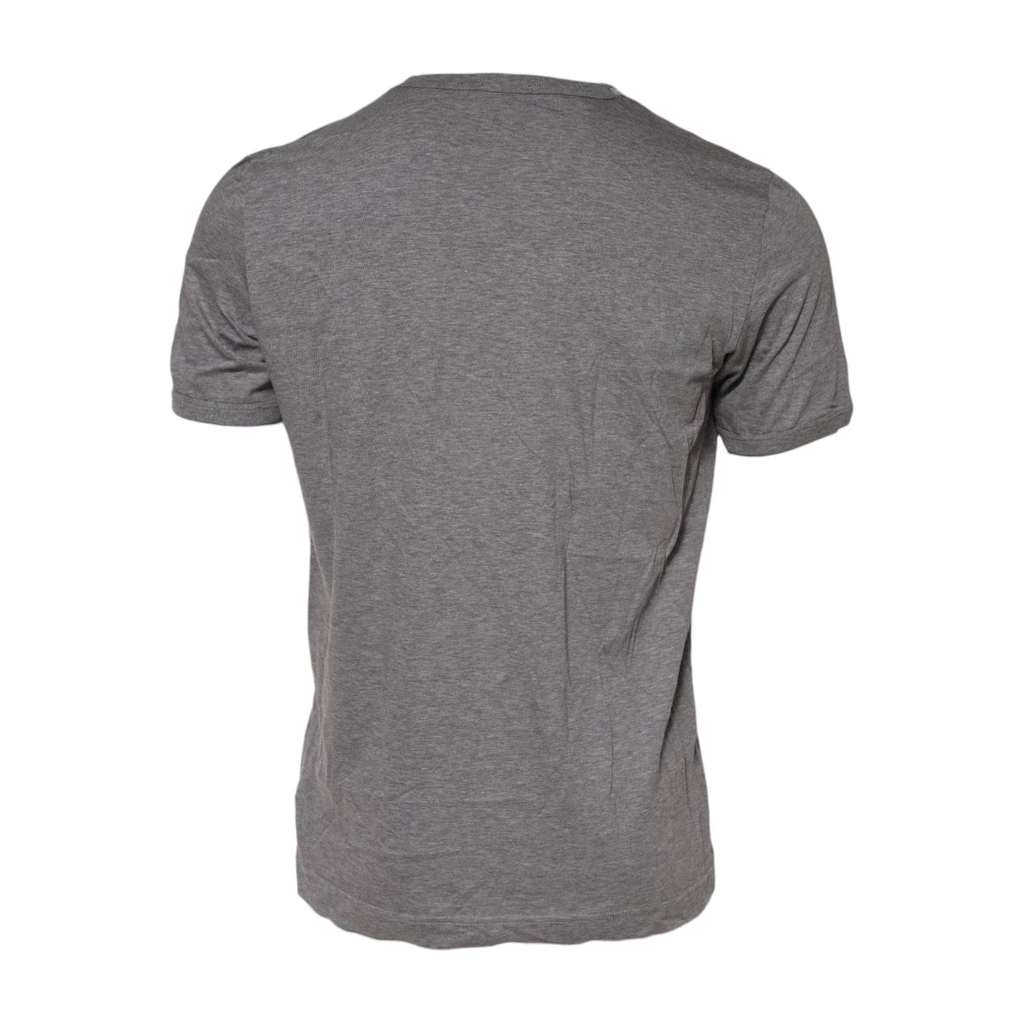 Dolce & Gabbana Gray #DGFamily Cotton Crew Neck T-shirt TSH91054-52