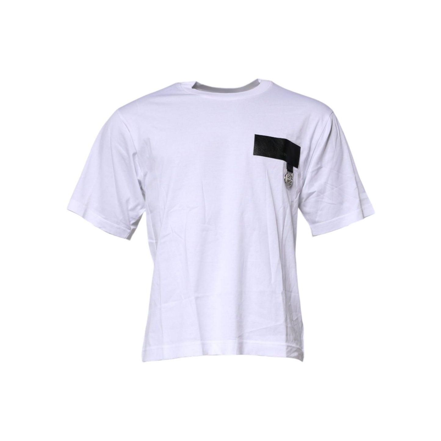 Dolce & Gabbana White Logo Crew Neck Short Sleeves T-shirt TSH91150-58