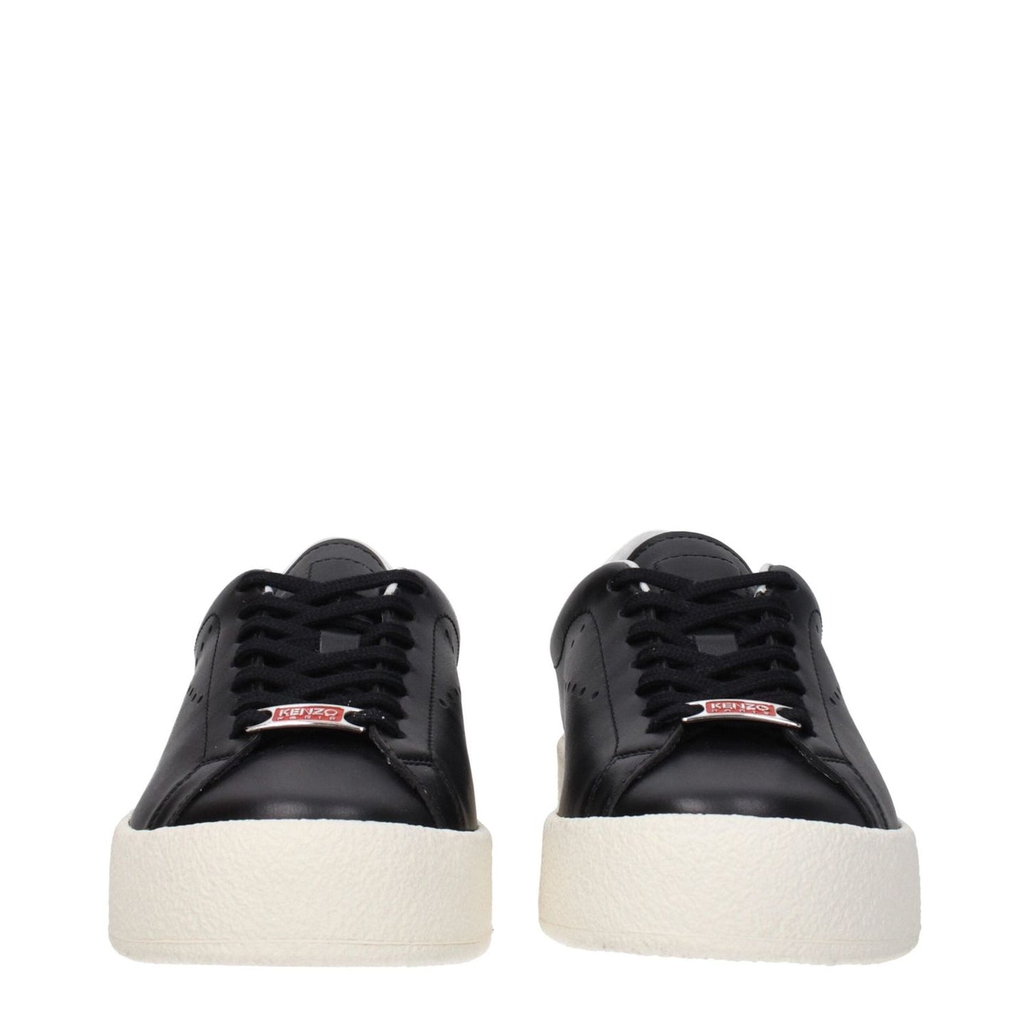 Kenzo Black Leather Low Tops KE-8616470479113-EU35/US5