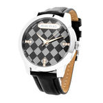 Marc Ecko Black Leather Watch MEE11591G1AC