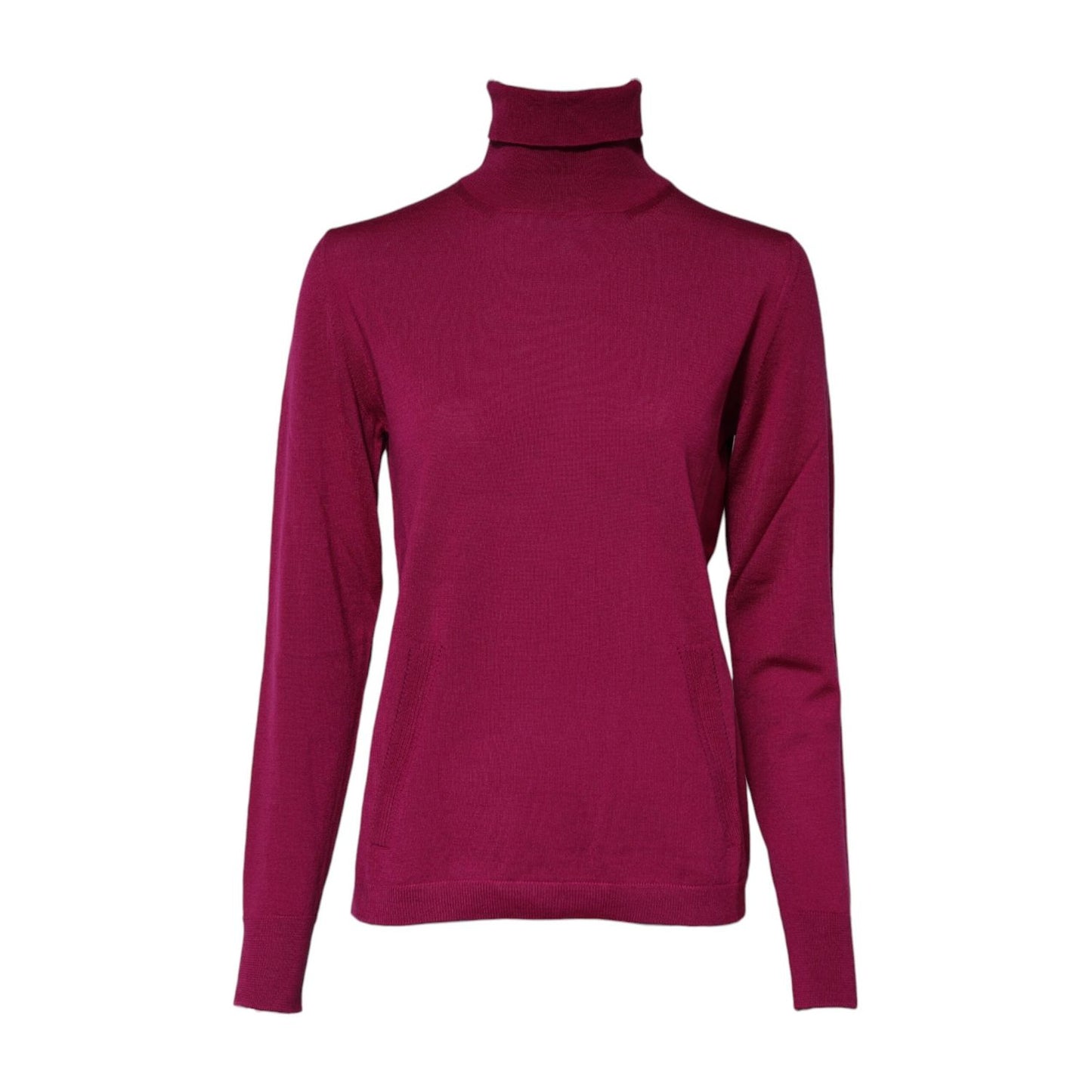 Dolce & Gabbana Fuchsia Wool Long Sleeves Turtleneck Sweater TSH90734-42