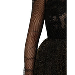 Dolce & Gabbana Black Crystal Heart Embellished A-line Dress DR81782-38