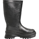 Dolce & Gabbana Metallic Black Pull On Rain Boots Men Shoes MV7884-41
